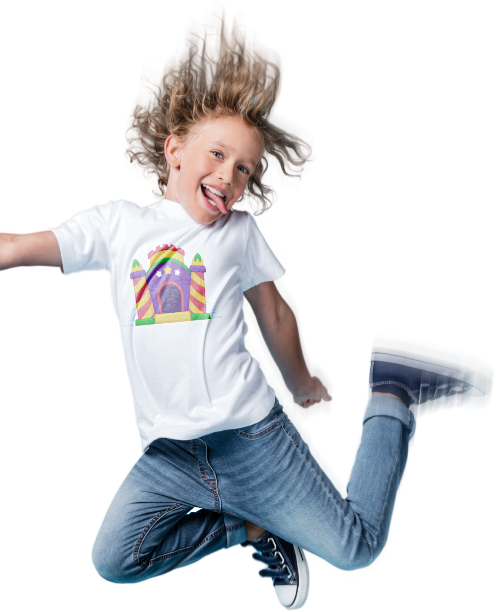 מתנפחי הנגב | תמונה של ילד קופץ